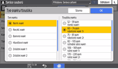 Ilustrace ovládacího panelu