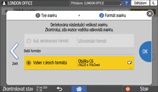 Ilustrace ovládacího panelu