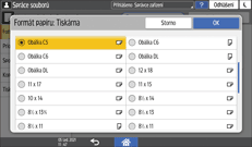Ilustrace ovládacího panelu