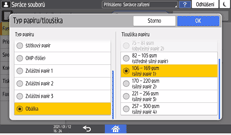Ilustrace ovládacího panelu
