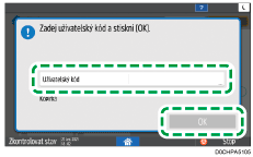 Ilustrace ovládacího panelu