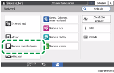 Ilustrace ovládacího panelu