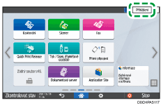 Ilustrace ovládacího panelu