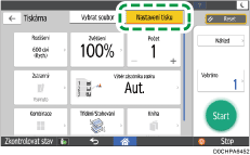 Ilustrace ovládacího panelu