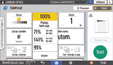 Ilustrace ovládacího panelu