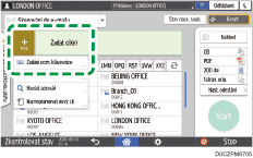 Ilustrace ovládacího panelu