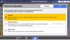 Operation panel screen illustration