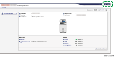 Illustration af webbrowser-skærm
