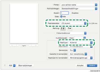 Illustration af driverskærmbillede