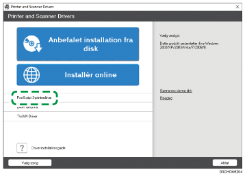 Illustration af driver-installationsprogram