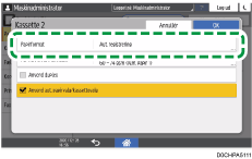 Operation panel screen illustration