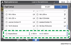 Operation panel screen illustration