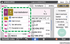Operation panel screen illustration
