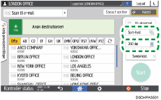 Operation panel screen illustration