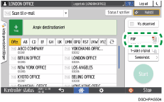 Operation panel screen illustration