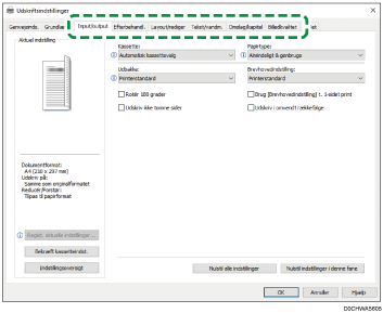 Illustration af driverskærmbillede