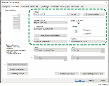 Illustration af driverskærmbillede