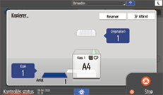 Operation panel screen illustration