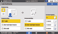 Operation panel screen illustration