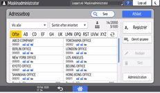 Operation panel screen illustration