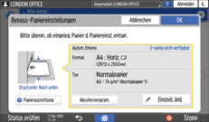 Abbildung Bedienfeld-Display