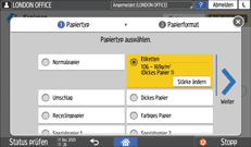 Abbildung Bedienfeld-Display