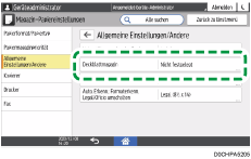 Abbildung Bedienfeld-Display
