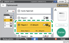 Abbildung Bedienfeld-Display