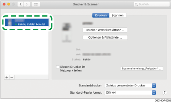 Abbildung Treiberbildschirm