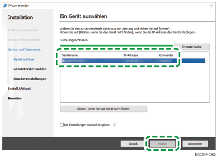 Abbildung für Treiberinstallation