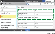 Abbildung Bedienfeld-Display
