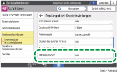 Abbildung Bedienfeld-Display
