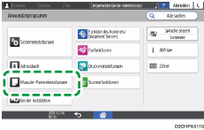 Abbildung Bedienfeld-Display