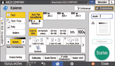 Abbildung Bedienfeld-Display