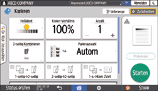 Abbildung Bedienfeld-Display