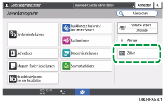Abbildung Bedienfeld-Display