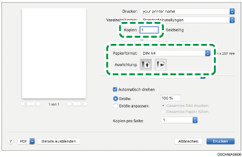 Abbildung Treiberbildschirm