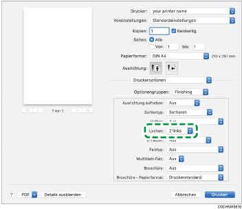 Abbildung Treiberbildschirm