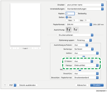 Abbildung Treiberbildschirm