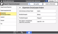 Abbildung Bedienfeld-Display