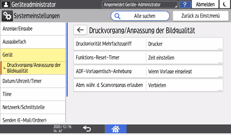 Abbildung Bedienfeld-Display