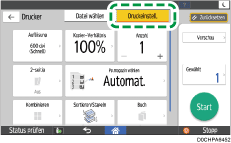 Abbildung Bedienfeld-Display