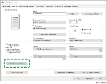 Abbildung Treiberbildschirm