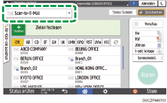 Abbildung Bedienfeld-Display
