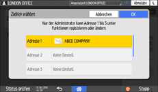 Abbildung Bedienfeld-Display