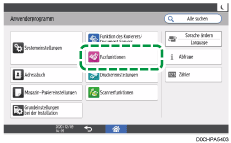 Abbildung Bedienfeld-Display