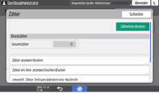 Abbildung Bedienfeld-Display