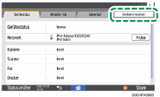 Abbildung Bedienfeld-Display