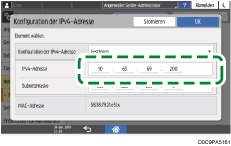 Abbildung Bedienfeld-Display