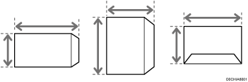 Illustration of envelope size